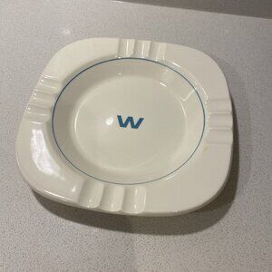 Vintage Homer Laughlin Harker Pottery "W" Ashtray Pottery preowned